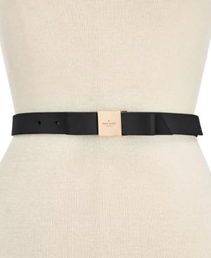 Kate Spade New York Smooth Leather Bow Belt