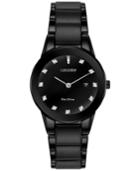 Citizen Women's Eco-drive Axiom Diamond Accent Black Ion-plated Stainless Steel Bracelet Watch 30mm Ga1055-57g - A Macy's Exclusive
