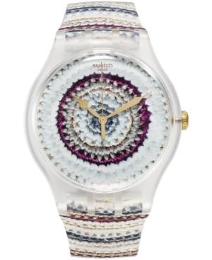 Swatch Unisex Swiss Exotic Charm Multi-color Silicone Strap Watch 41mm Suok114