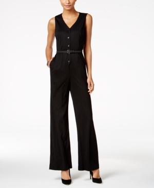 Nine West Pinstriped Jumpsuit
