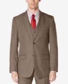 Perry Ellis Men's Classic-fit Subtle Plaid Twill Suit Jacket