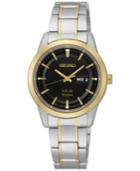 Seiko Women's Solar Two-tone Stainless Steel Bracelet Watch 29mm Sut166