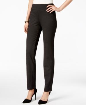 Charter Club Cambridge Ponte Dot-print Slim-leg Pants, Only At Macy's
