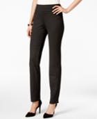 Charter Club Cambridge Ponte Dot-print Slim-leg Pants, Only At Macy's