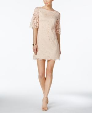 Vince Camuto Lace Lantern-sleeve Dress