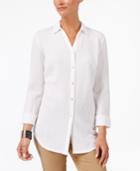 Jm Collection Crinkled Shirt, Created For Macy's