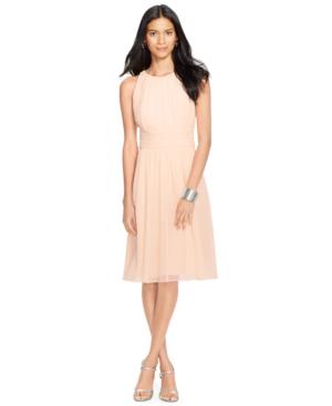 Lauren Ralph Lauren Ruched Sleeveless Dress