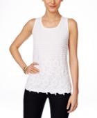 Inc International Concepts Sleeveless Lace Blouse, Only At Macy's
