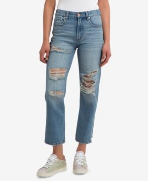 Jordache Ripped Straight-leg Jeggings
