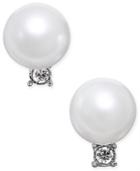 Vera Bradley Silver-tone Imitation Pearl Stud Earrings