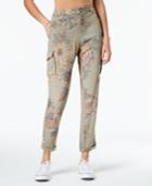 American Rag Juniors' Printed Soft Cropped Cargo Pants, Created For Macy's
