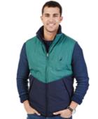 Nautica Big And Tall Midweight Colorblocked Reversible Vest