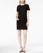 Maison Jules Textured Shift Dress, Created For Macy's