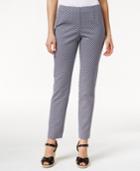 Charter Club Printed Side-zip Ankle Pants, Only At Macy's