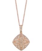 Le Vian Diamond Pave 18 Pendant Necklace (9/10 Ct. T.w.) In 18k Rose Gold