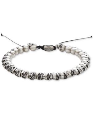 Degs & Sal Men's Skull Pulley Bracelet In Sterling Silver