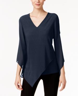 Alfani Asymmetrical V-neck Top, Only At Macy's