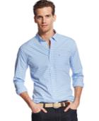 Tommy Hilfiger Big And Tall Men's Long-sleeve Twain Check Shirt