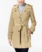 London Fog Petite Double-collar Belted Trench Coat