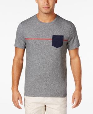 Tommy Hilfiger Men's Red Line Pocket T-shirt