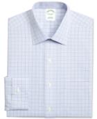 Brooks Brothers Men's Fitted Non-iron Broadcloth Check Dress Shirt