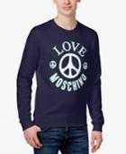Love Moschino Men's Slim-fit Logo-graphic Cotton Sweatshirt