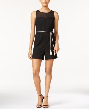 Kensie Eyelet Illusion Romper