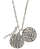 R.t. James Silver-tone Triple Pendant Necklace, A Macy's Exclusive Style
