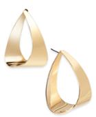 Inc International Concepts Gold-tone Triangle Hoop Earrings, Created For Macy's