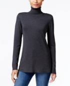 Kensie Pleated-back Turtleneck Sweater
