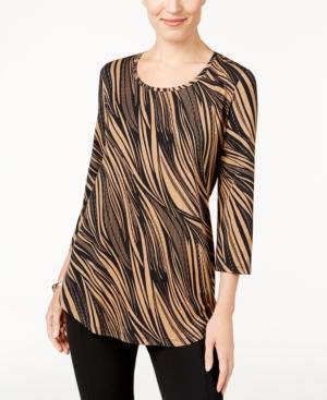 Jm Collection Printed Top, Only At Macy's