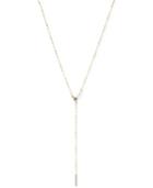 Bcbgeneration Gold-tone Imitation Pearl, Star And Pave Bar Lariat Necklace