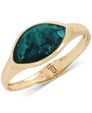 Robert Lee Morris Soho Gold-tone & Patina Bangle Bracelet