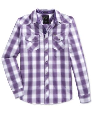 Guess Men's Rockmont Plaid Shirt