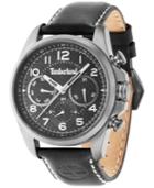 Timberland Men's Smithfield Black Leather Strap Watch 46x57mm Tbl14769jsu02