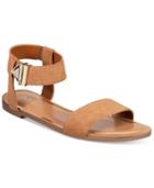 Bar Iii Victor Two-piece Flat Sandals, Created For Macy's Women's Shoes