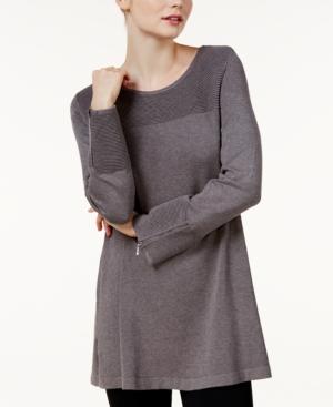 Alfani Ribbed Tunic Sweater, Created For Macy's