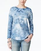 Lucky Brand Long-sleeve Tie-dye Top