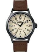 Timex Men's Expedition Scout Brown Leather Strap 40mm T49963um