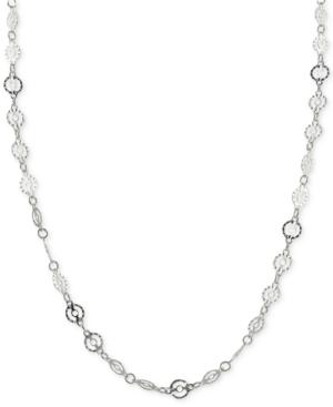 Giani Bernini Openwork Disc Choker Necklace In Sterling Silver, Only At Macy's