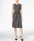 Charter Club Petite Floral-print Fit & Flare Dress, Created For Macy's