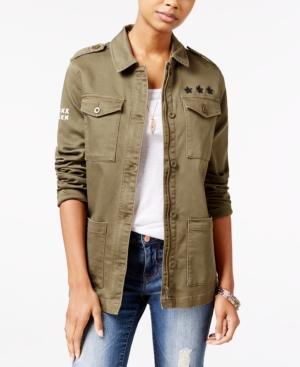 Jessica Simpson Roll-tab Military Jacket