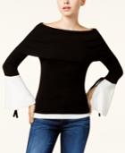 Xoxo Juniors' Off-the-shoulder Bell-sleeve Sweater