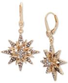 Ivanka Trump Gold-tone Layered Crystal Star Drop Earrings