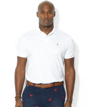 Polo Ralph Lauren Men's Big And Tall Pima Soft-touch Interlock Polo