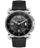 Diesel Men's Black Leather Strap Hybrid Smart Watch 47x58mm Dzt1000