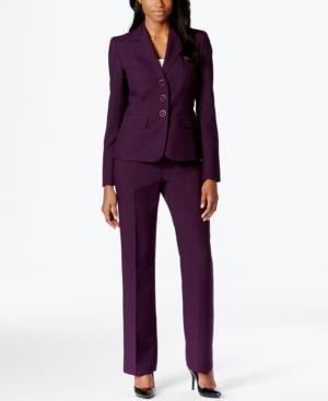 Le Suit Three-button Knit Pantsuit