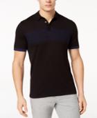 Alfani Men's Stripe Knit Polo, Created For Macy's