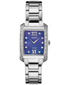 Seiko Women's Solar Diamond Collection Diamond-accent Stainless Steel Bracelet Watch 24mm