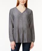 G.h. Bass & Co. Long-sleeve V-neck Top